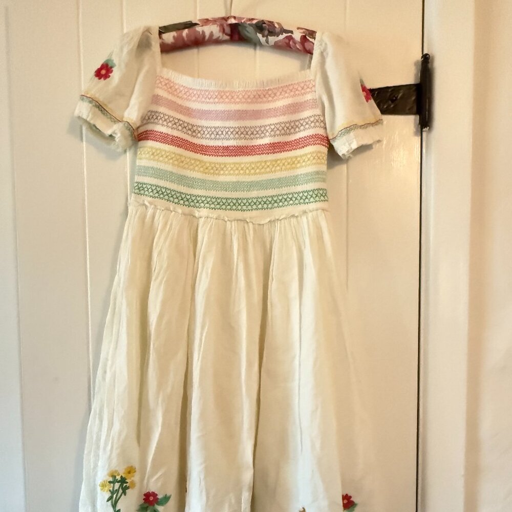 MiniBoden Stunning embroidery Dress - Never worn! tag somewhat on